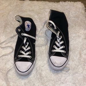 Classic black high top converse